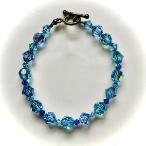 Aurora Borealis Crystal Beaded Bracelet